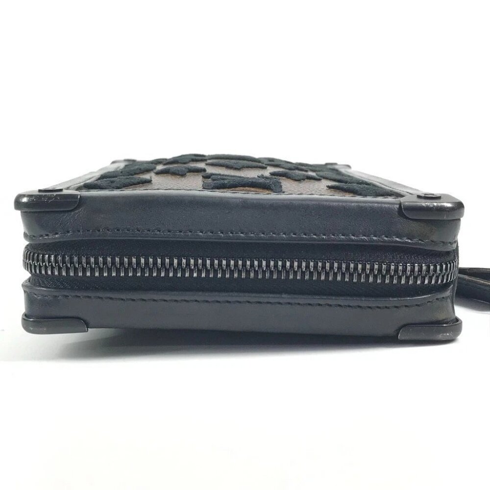 LOUIS VUITTON M45061 Monogram-Tuftage Soft Trunk-Clutch Bag Pouch with Strap - Picture 6 of 16